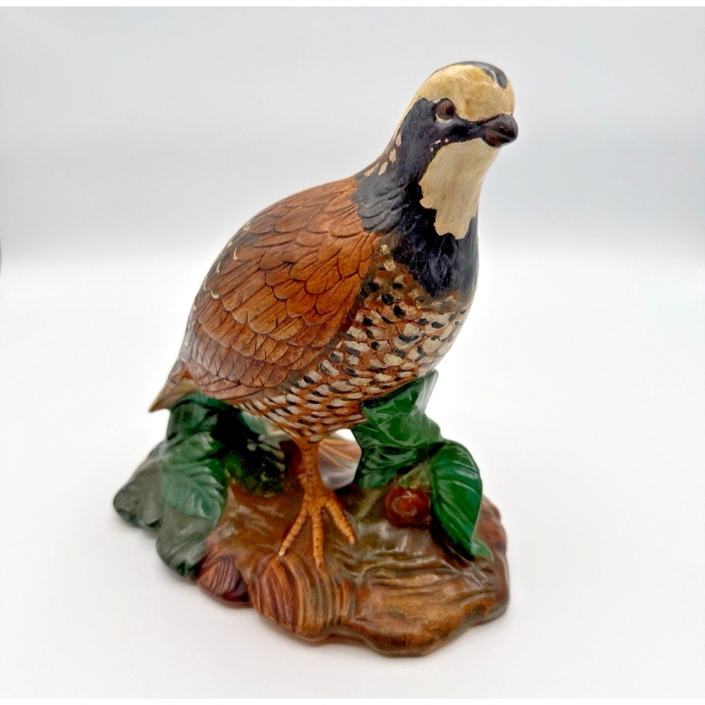 Vintage Holland Mold Quail Ceramic Figurine Pheasant Bird 8 1/2" Tall